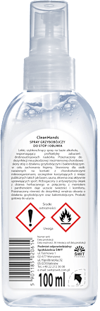 Spray grzybobójczy do stóp i obuwia CleanHands