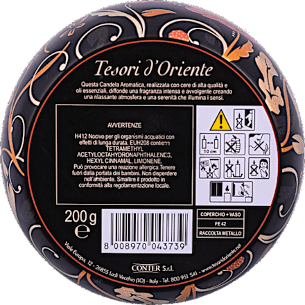 Świeca zapachowa Tsubaki Tesori d'Oriente