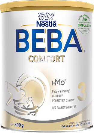 pokračovací mléčná kojenecká výživa 3 Comfort 5HMO 12m BEBA