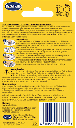 Hühneraugenpflaster Dr. Scholl's