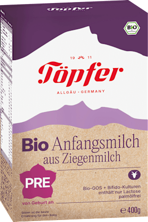 Anfangsmilch Pre aus Ziegenmilch von Geburt an Töpfer