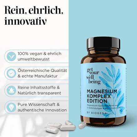 Kapseln Magnesium Komplex Edition get your well being BY BIOGENA