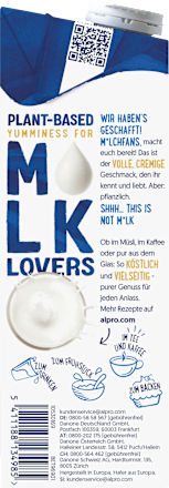 Haferdrink Shhh… This is not Milk 3,5 % alpro