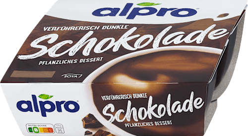 Pflanzliches Dessert Dunkle Schokolade alpro