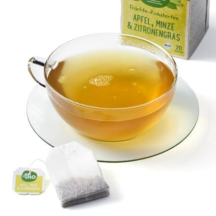 bio bylinný čaj máta, jablko a citronová tráva 20x2 g dmBio