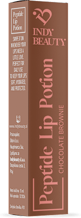 Balzam za ustnice Peptide Lip Potion Chocolate Brownie INDY BEAUTY
