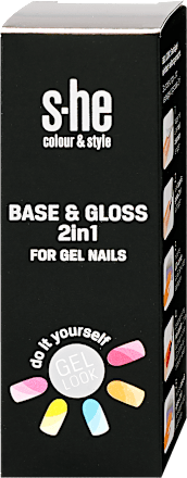 Alapozó- és fedőlakk 2in1 géllakkhoz s-he colour&style