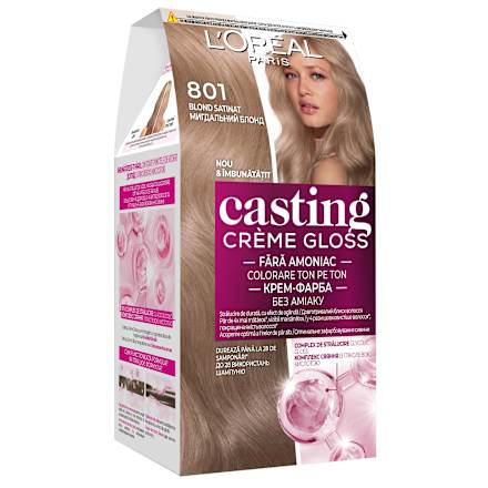 Vopsea păr 801 blond satin L'ORÉAL PARiS CASTING Crème Gloss