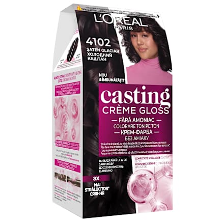 Vopsea păr 410 şaten glaciar L'ORÉAL PARiS CASTING Crème Gloss