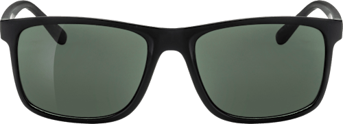 Sonnenbrille Erwachsene, schwarzes Gestell, schwarz grün getönte Gläser SUNDANCE