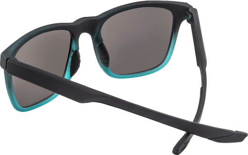 Sonnenbrille Erwachsene, schwarz hellblaues Gestell, blau getönte Gläser SUNDANCE