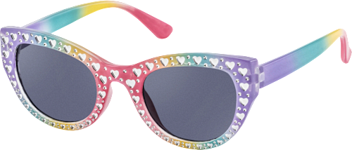 Sonnenbrille Kids, pastellfarbenes Gestell mit Herzen SUNDANCE
