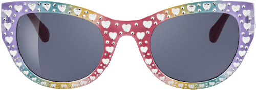 Sonnenbrille Kids, pastellfarbenes Gestell mit Herzen SUNDANCE