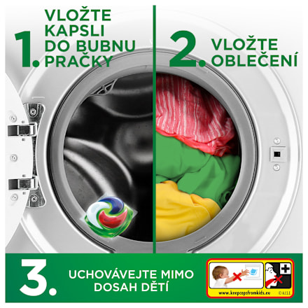 prací kapsle Allin1 +Extra Clean Ariel