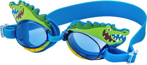 Schwimmbrille Kids, blau mit Krokodil SUNDANCE