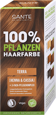 Rastlinska barva za lase Zemeljsko rjava SANTE NATURKOSMETIK