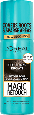 Спрей за прикриване на бели корени Cold Dark Brown L'ORÉAL PARiS MAGIC RETOUCH
