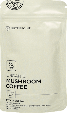 Ekološka instant kava z gobami v prahu NUTRISPOINT