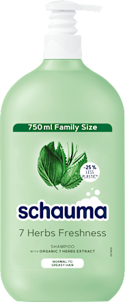 Шампоан за коса с помпа 7 Herbs Freshness schauma