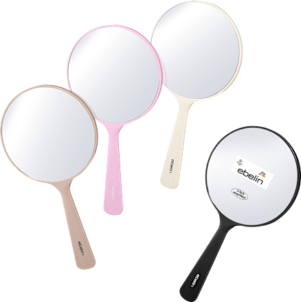 Kézi tükör kétszeres nagyítással, többféle ebelin