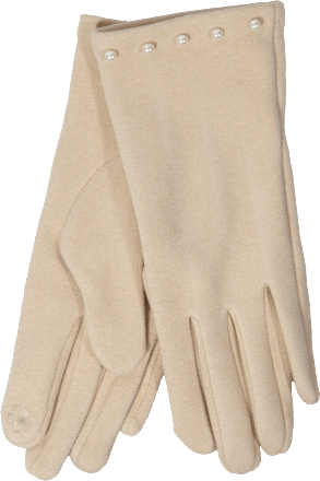 Rukavice s perlama - krem PURSET