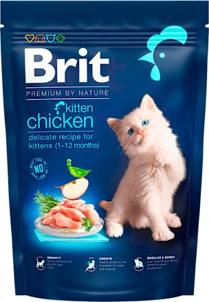 Granuly pre mačiatka Premium By Nature s kuracím mäsom Brit