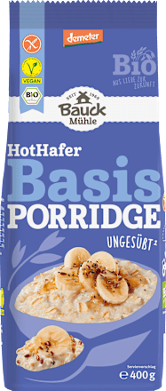 Porridge HotHafer Basis ungesüßt Bauck Mühle