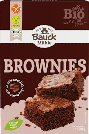 Backmischung Brownies glutenfrei Bauck Mühle