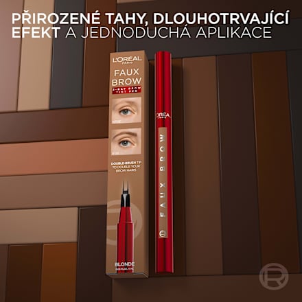 fix na obočí Infallible Faux Brow - Dark Brunette L'ORÉAL PARiS