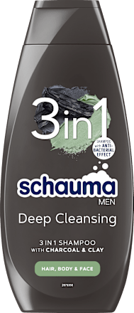Шампоан Men 3в1 с активен въглен Schwarzkopf Schauma