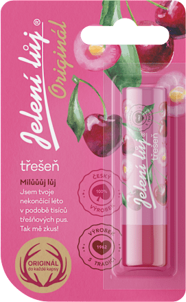 balzám na rty Třešeň Jelení lůj