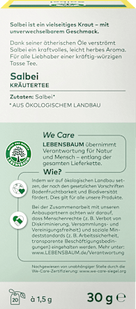Kräutertee Salbei LEBENSBAUM