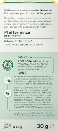 Kräutertee Pfefferminze LEBENSBAUM