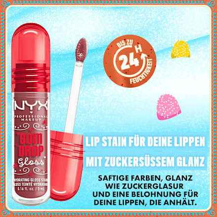 Lipgloss Gumdrop Gloss & Stain 01 Hydra Honey NYX PROFESSIONAL MAKEUP
