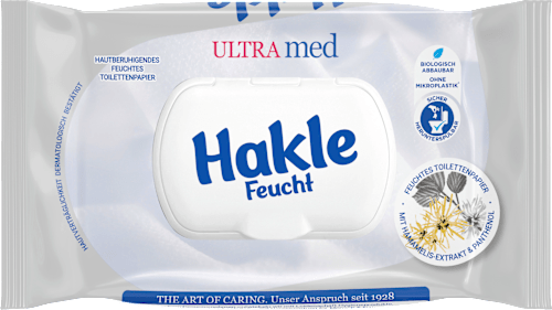 Feuchtes Toilettenpapier ultra med Hakle