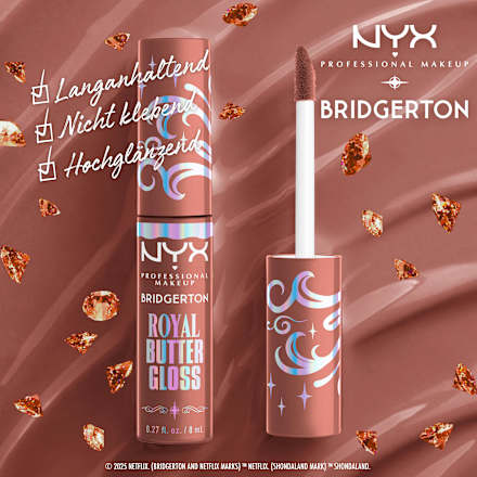 Lipgloss Bridgerton Royal Butter 02 Praline NYX PROFESSIONAL MAKEUP