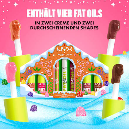 Lipgloss Set Fat Gingerbread House Kit NYX PROFESSIONAL MAKEUP