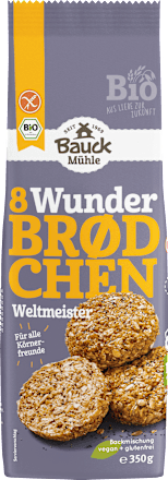 Backmischung 8 Wunderbrötchen, Weltmeister, glutenfrei Bauck Mühle