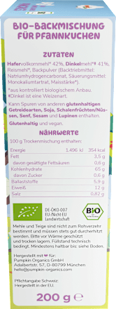 Backmischung Bluey Pancakes Hafer & Dinkel ab 3 Jahren pumpkin organics