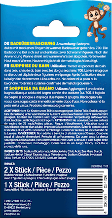 Kinder Badezusatz Badeüberraschung Set  3tlg Tinti