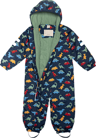 Schneeanzug mit Dino-Muster, blau, Gr. 74/80 Dimo