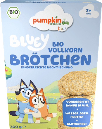 Backmischung Bluey Vollkorn Brötchen ab 3 Jahren pumpkin organics