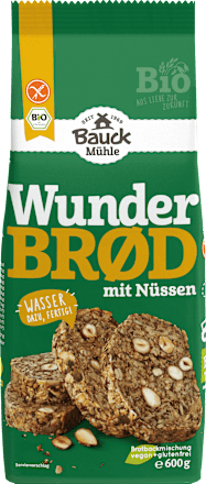 Backmischung Wunderbrot mit Nüssen, glutenfrei Bauck Mühle