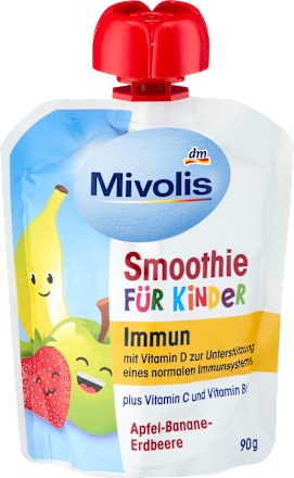 Immun Smoothie für Kinder im Quetschbeutel Mivolis