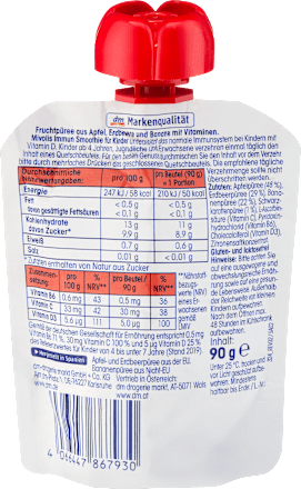 Sadna kaša za otroke Immun Smoothie Mivolis