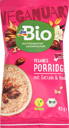 ovesná kaše s datlemi a vanilkou dmBio