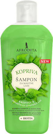 Šampon za lase kopriva & biotin AFRODITA