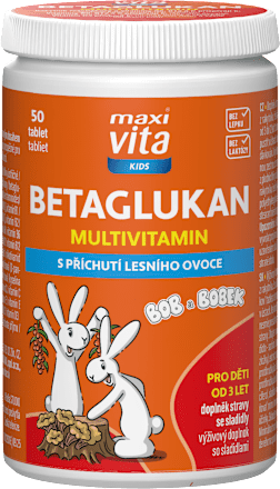 tablety Betaglukan multivitamín Bob a Bobek maxi vita