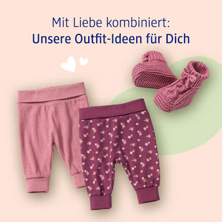 Hosen mit Mitwachsfunktion, Blüten-Muster & Ripp-Struktur, beere, Gr. 62 ALANA