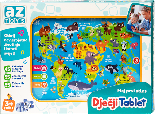 Dječiji tablet - Moj prvi atlas CLEMENTONI